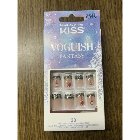 KISS Voguish Fantasy 28 Nails 93155 Holiday‎ - Picture 1 of 6